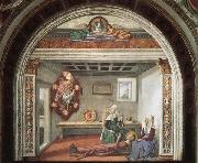 Domenicho Ghirlandaio Tod der Hl.Fina Spain oil painting artist